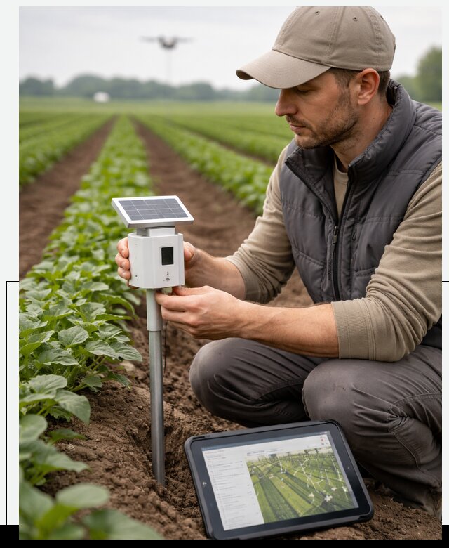 IoT мониторинг сельскохозяйственных полей и контроля в Белой Калитве