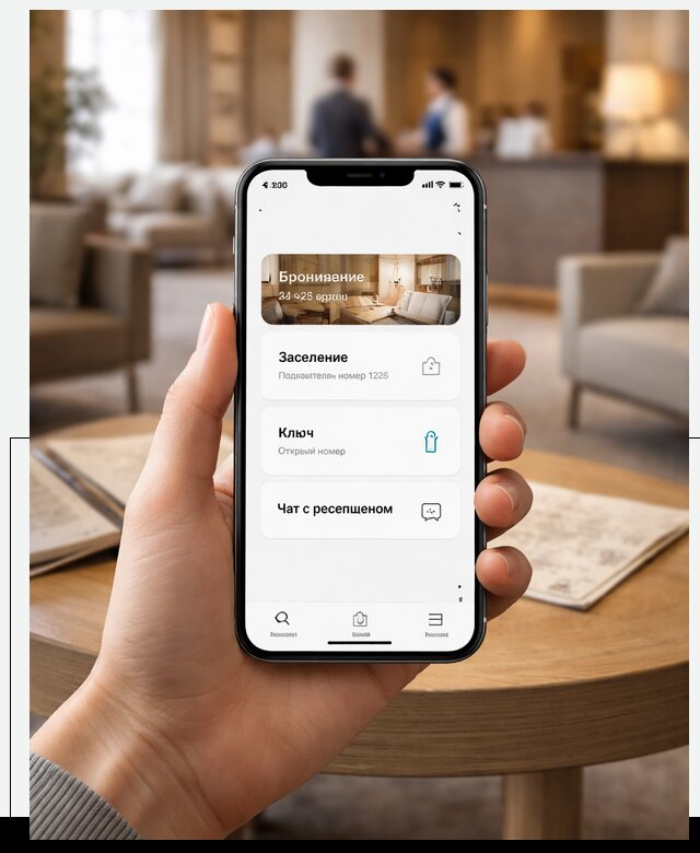 Мобильное приложение для гостей отеля в Белой Калитве, управление сервисом